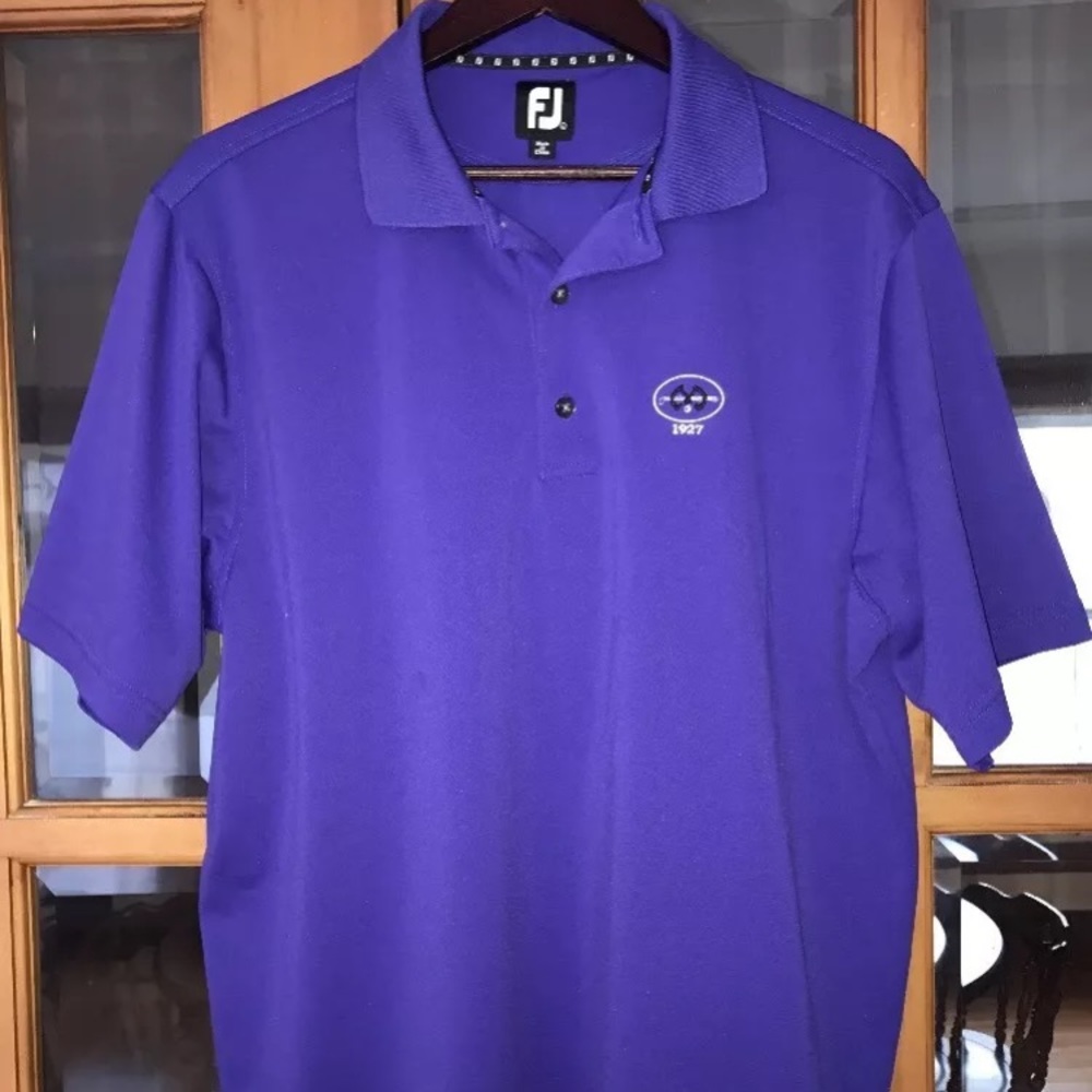 Men's FJ Footjoy Purple Polo Shirt Large ⛳️